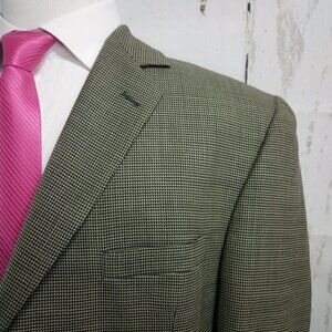 JF. J. Ferrar 48R  Houndstooth Blazer Sport Coat